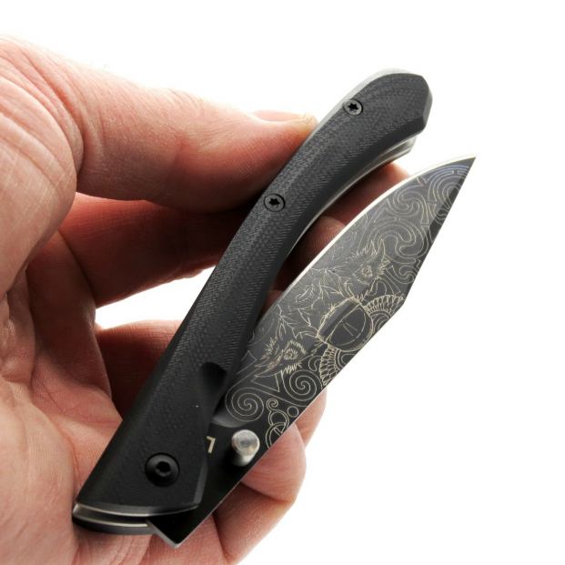 Couteau à huîtres - G10 noir